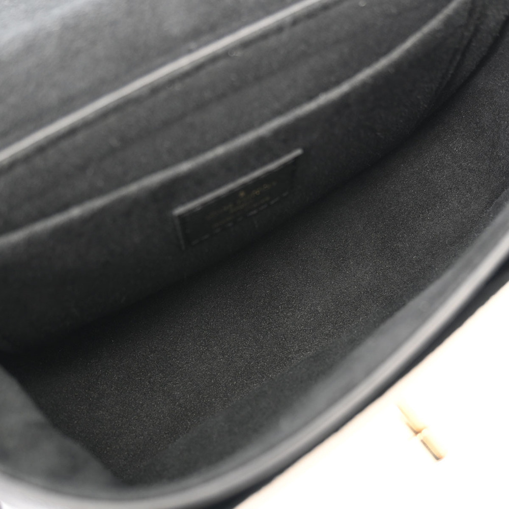 Louis Vuitton Bag Shoulder Noir Lock Me Calf Black Tender Leather Grained - Picture 9 of 11